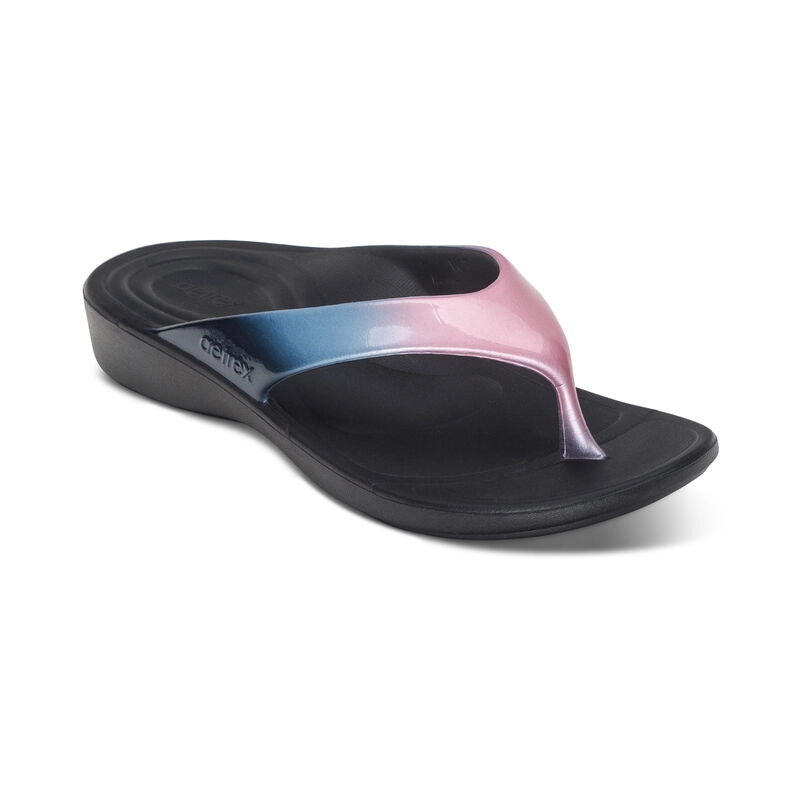 Aetrex Maui Metallic Pink Ombre