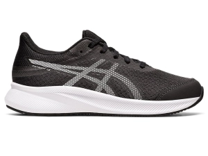 ASICS JUNIOR PATRIOT 13 BLACK/WHITE RUNNING SHOE