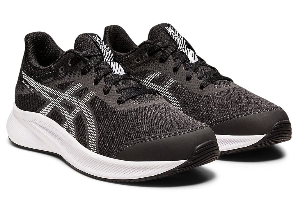 ASICS JUNIOR PATRIOT 13 BLACK/WHITE RUNNING SHOE