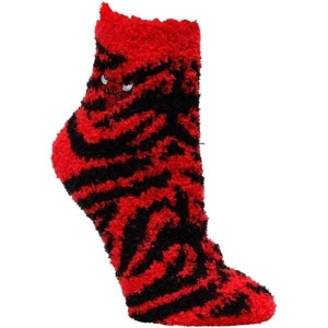 Chicago Bulls Sleep Soft Zebra Socks - Red/Black
