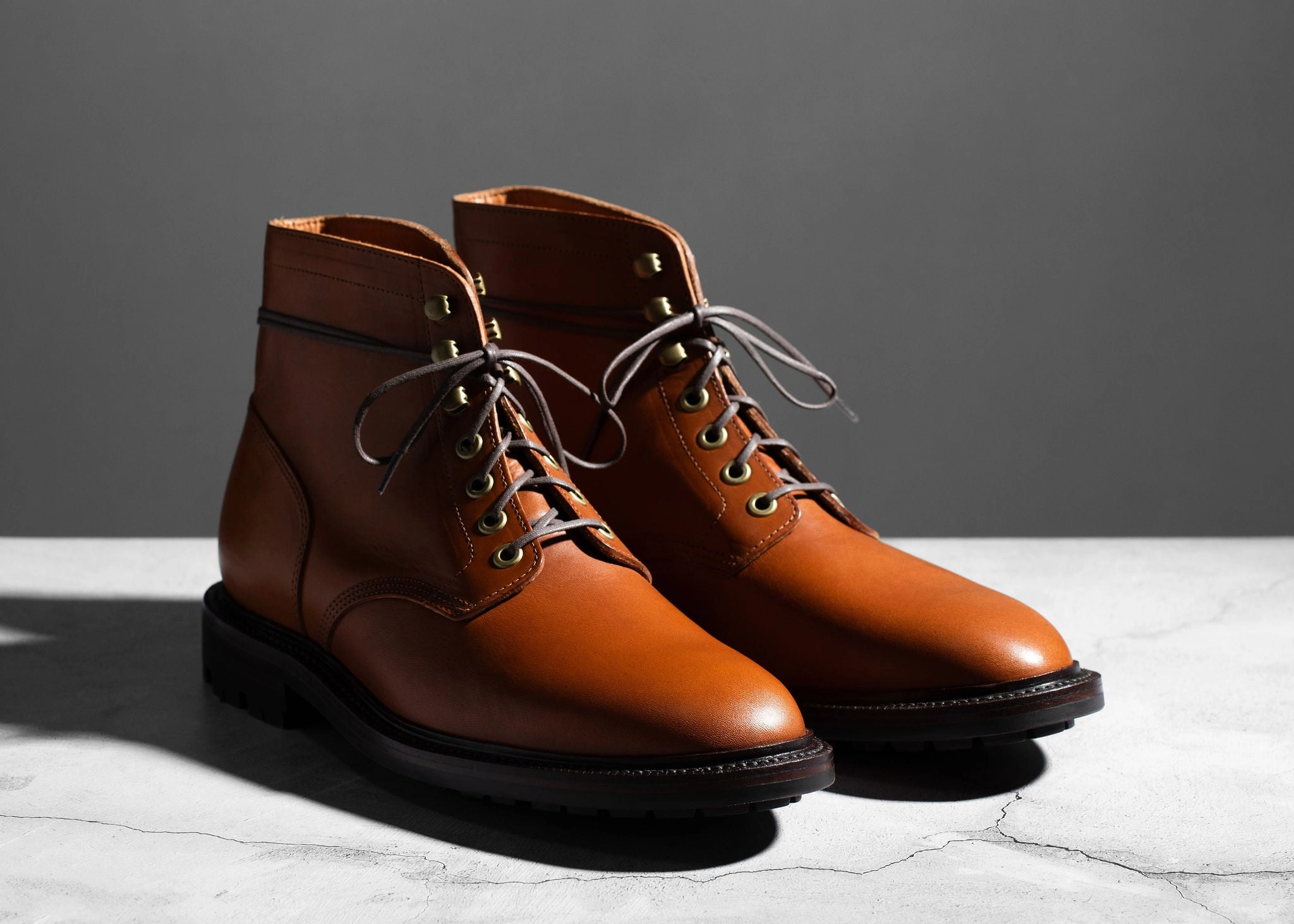 Diesel Boot Saddle Tan with Lug Outsole