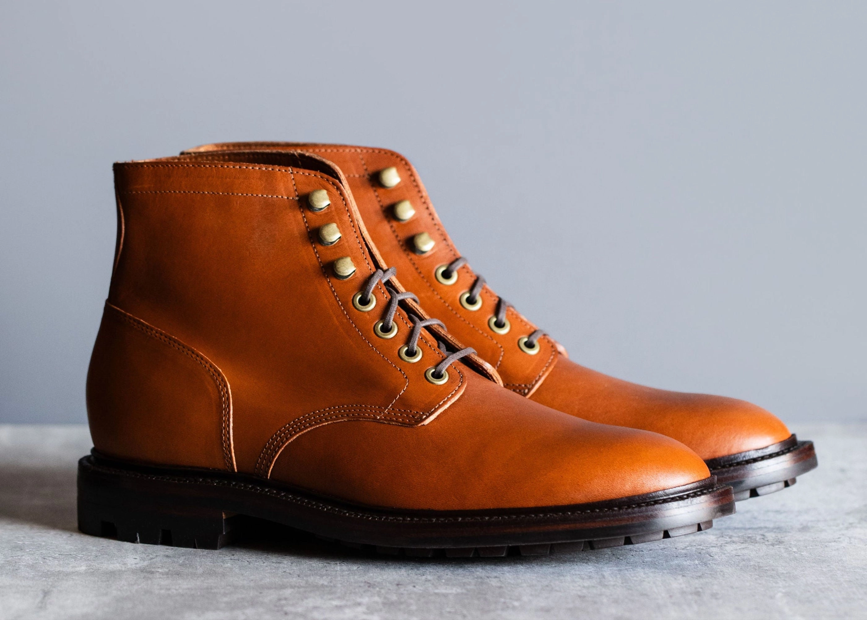 Diesel Boot Saddle Tan with Lug Outsole