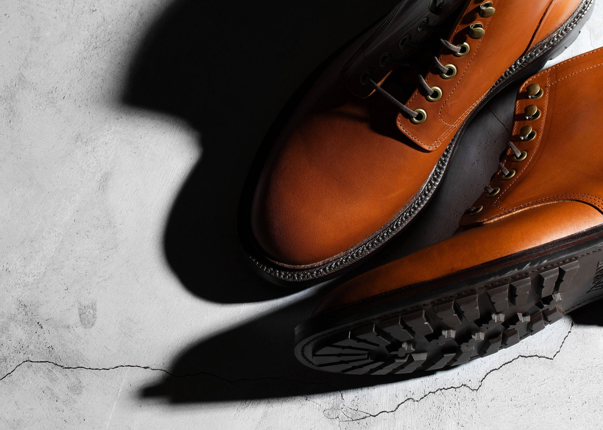 Diesel Boot Saddle Tan with Lug Outsole