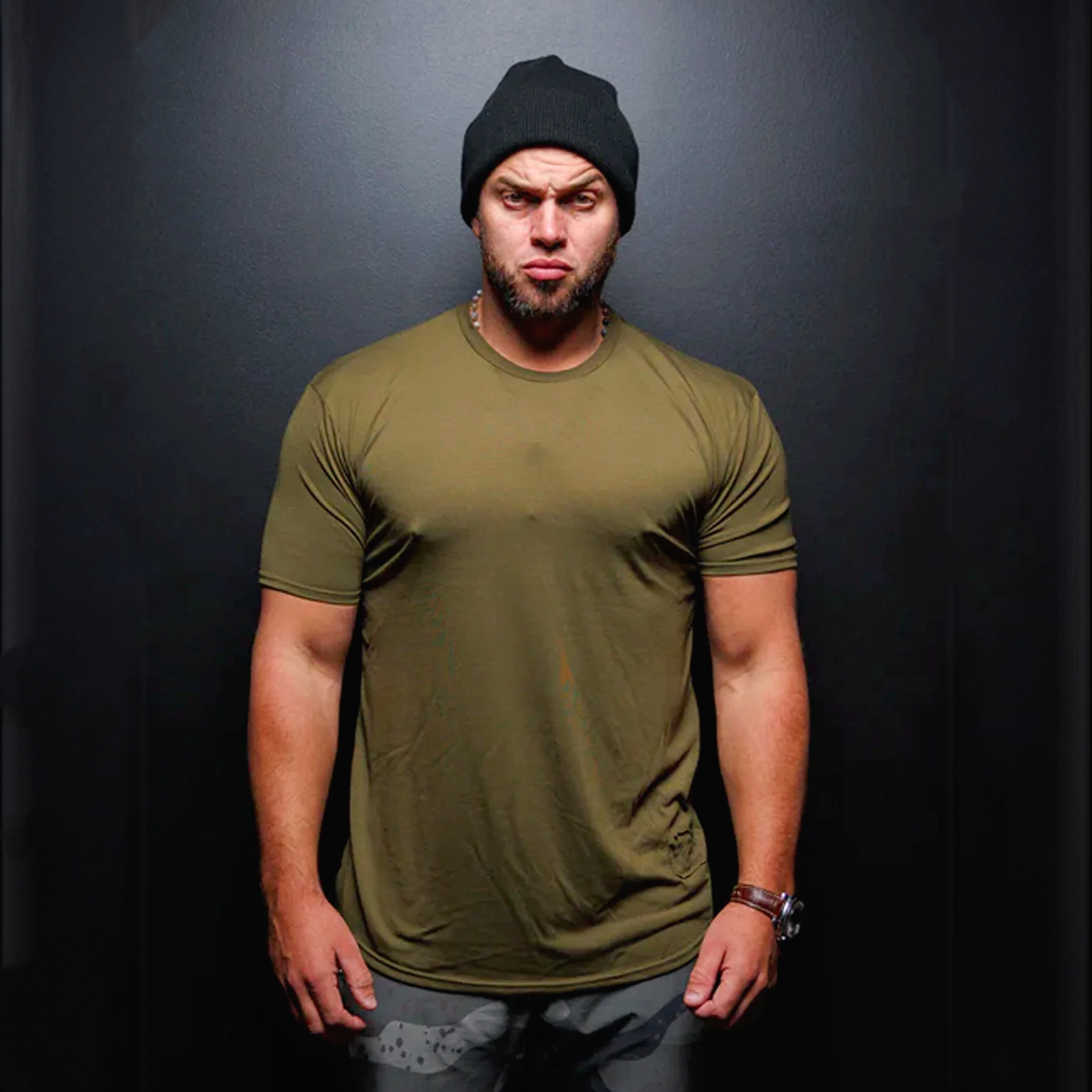 ESSENTIAL OLIVE TEE