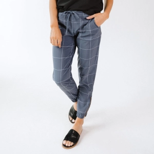 Indigo Windowpane Jetsetters