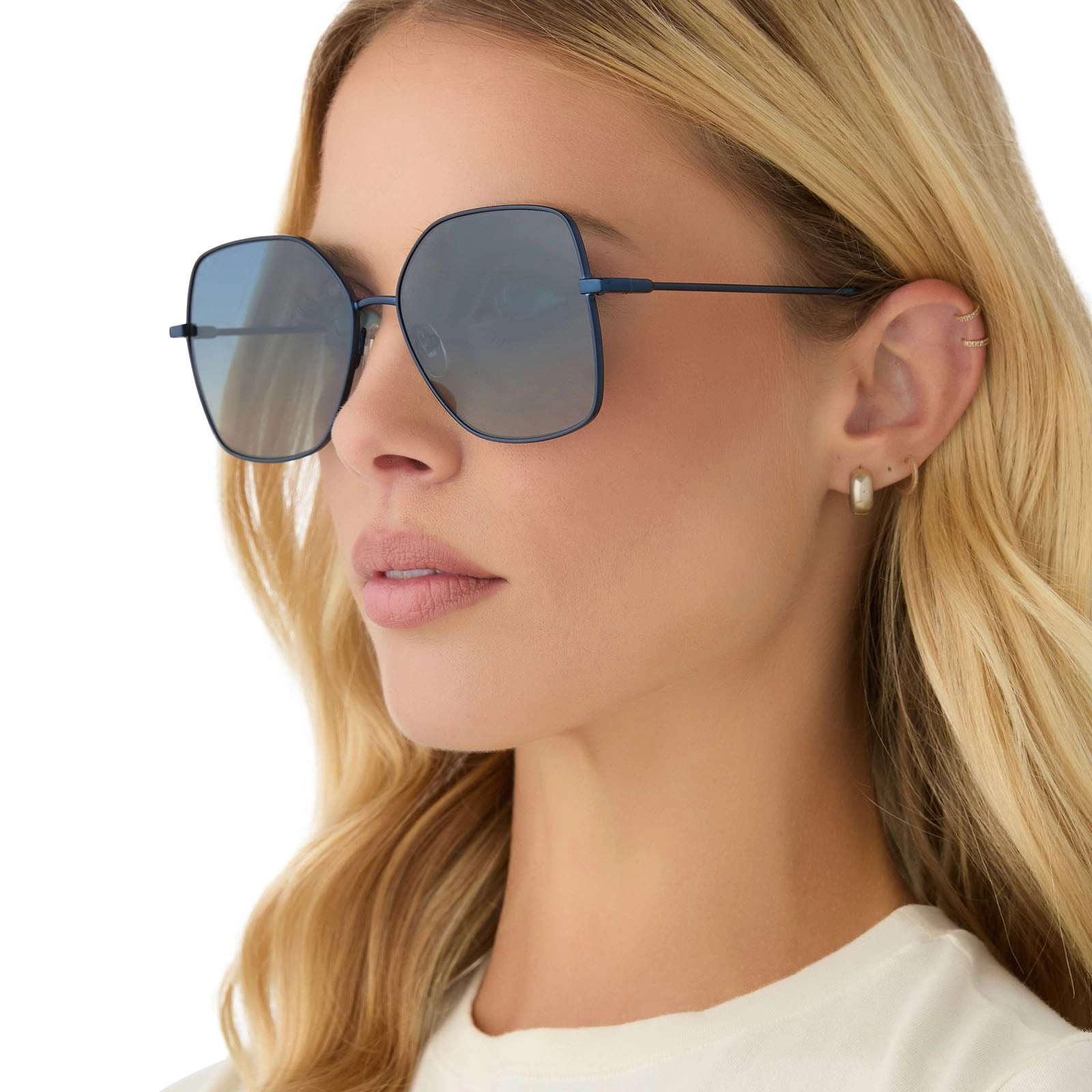 IRIS - DEEP NAVY METAL   AEGEAN BLUE FLASH   POLARIZED SUNGLASSES