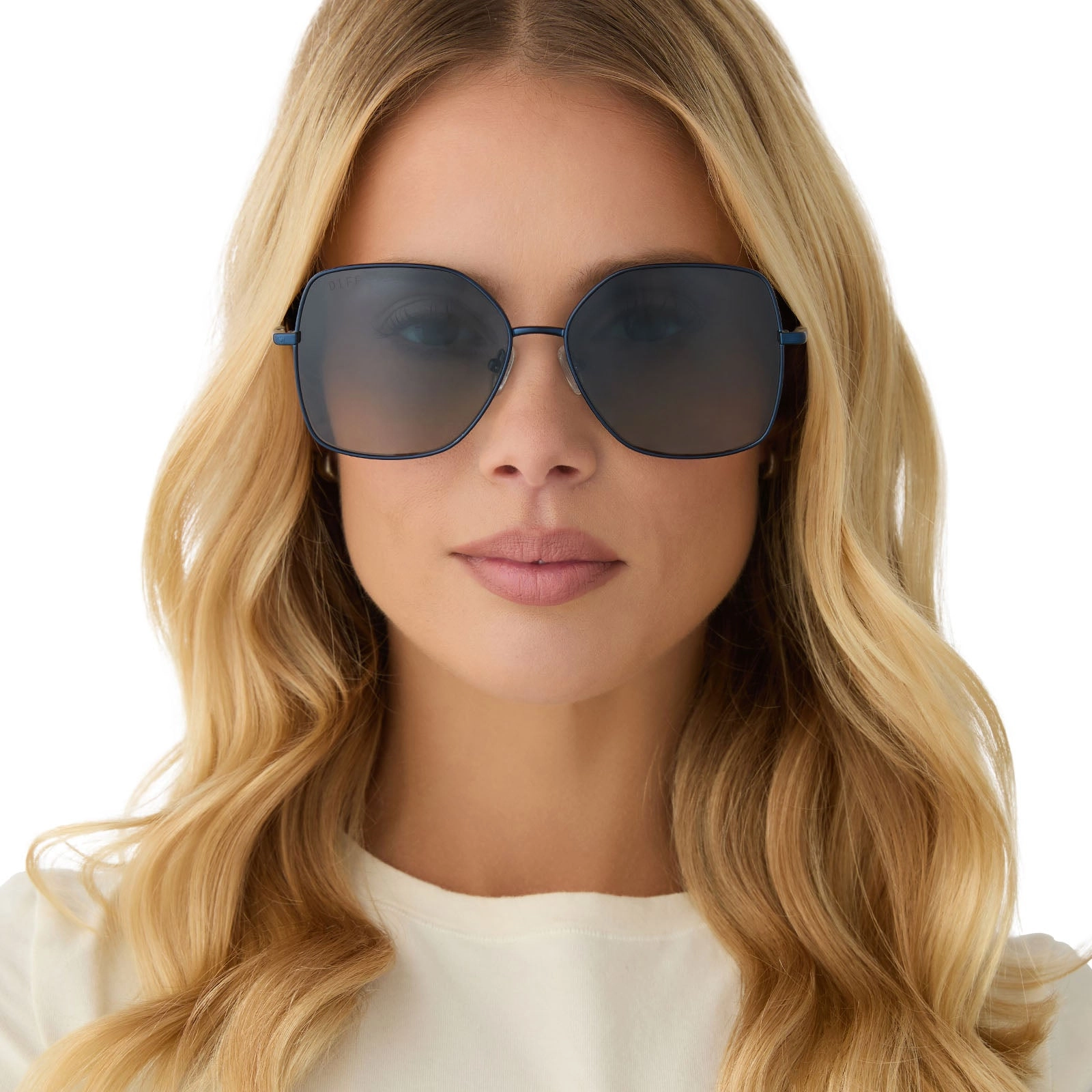 IRIS - DEEP NAVY METAL   AEGEAN BLUE FLASH   POLARIZED SUNGLASSES