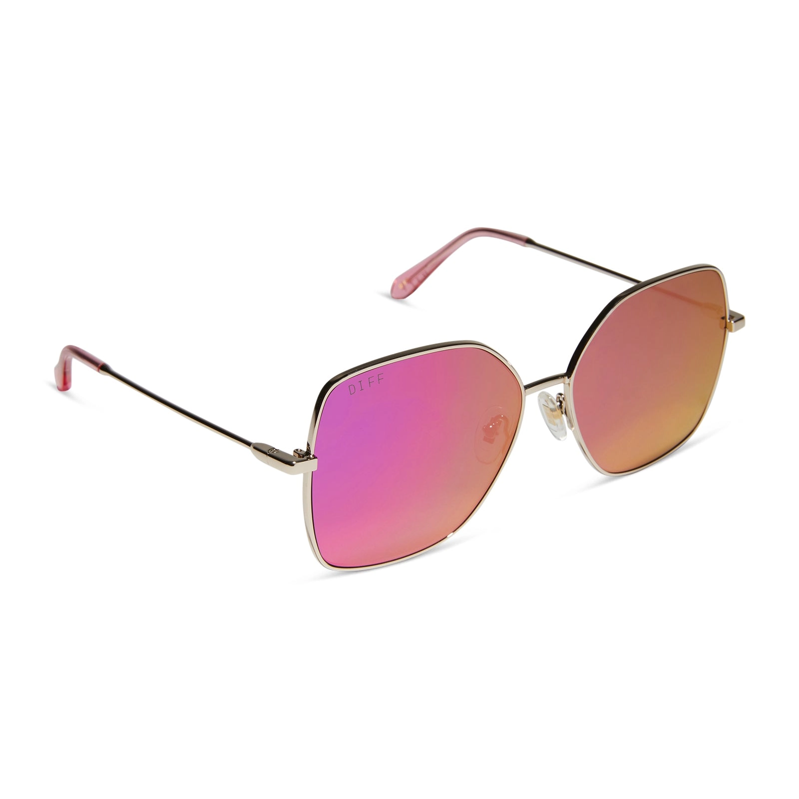 IRIS - GOLD   PINK RUSH MIRROR SUNGLASSES
