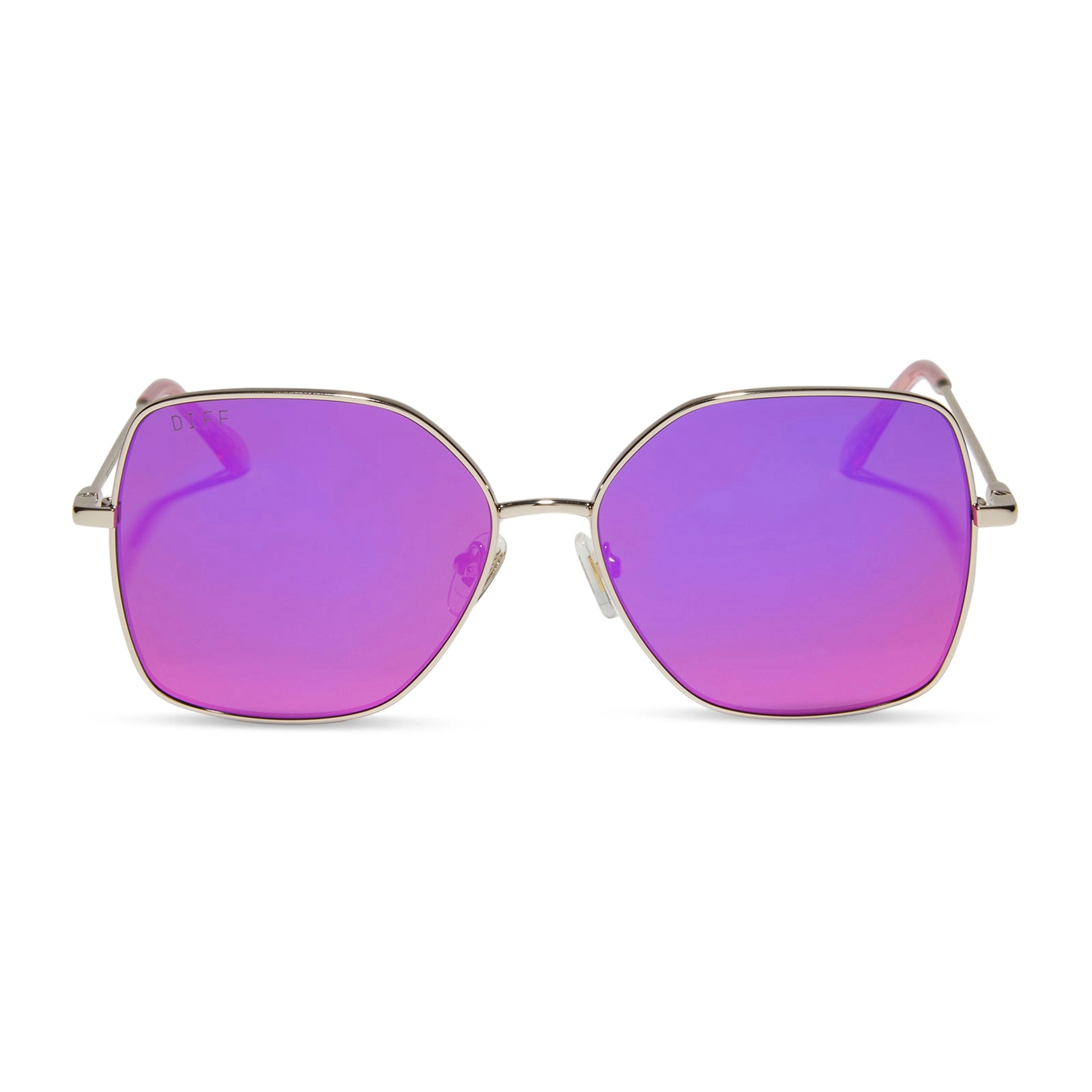 IRIS - GOLD   PINK RUSH MIRROR SUNGLASSES
