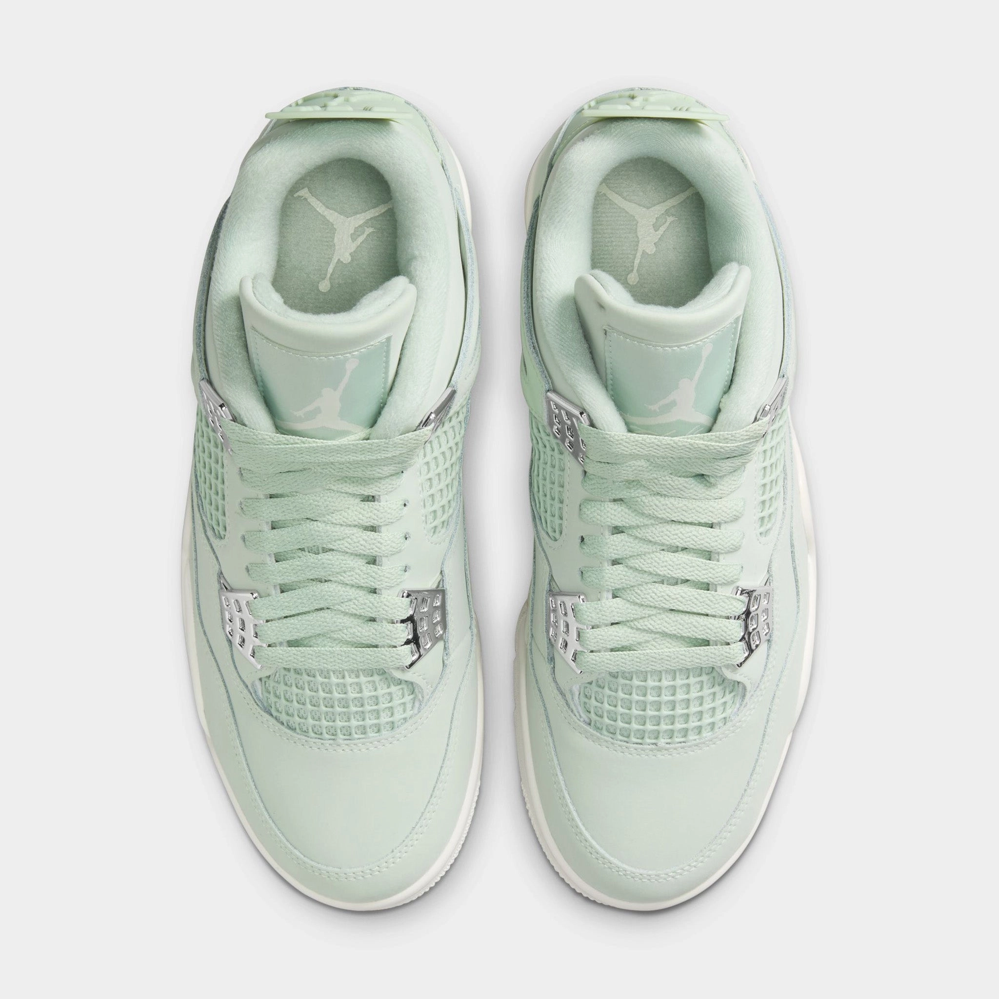 Jordan Women's 4 Retro Seafoam / Sail - Metallic Silver