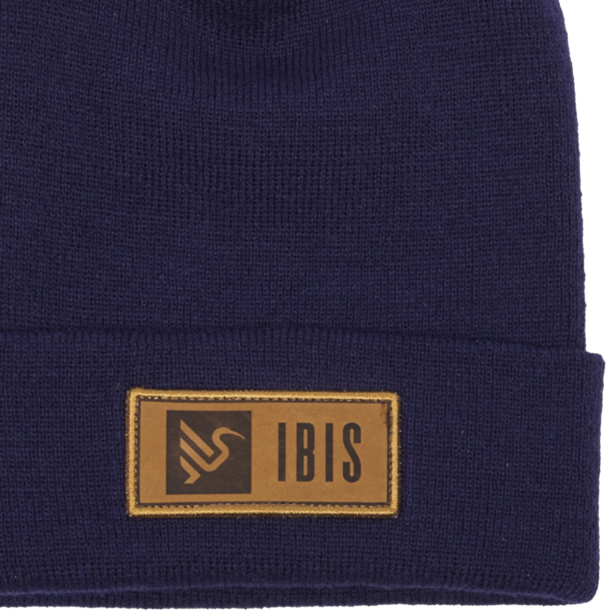 Leather Name Patch Beanie