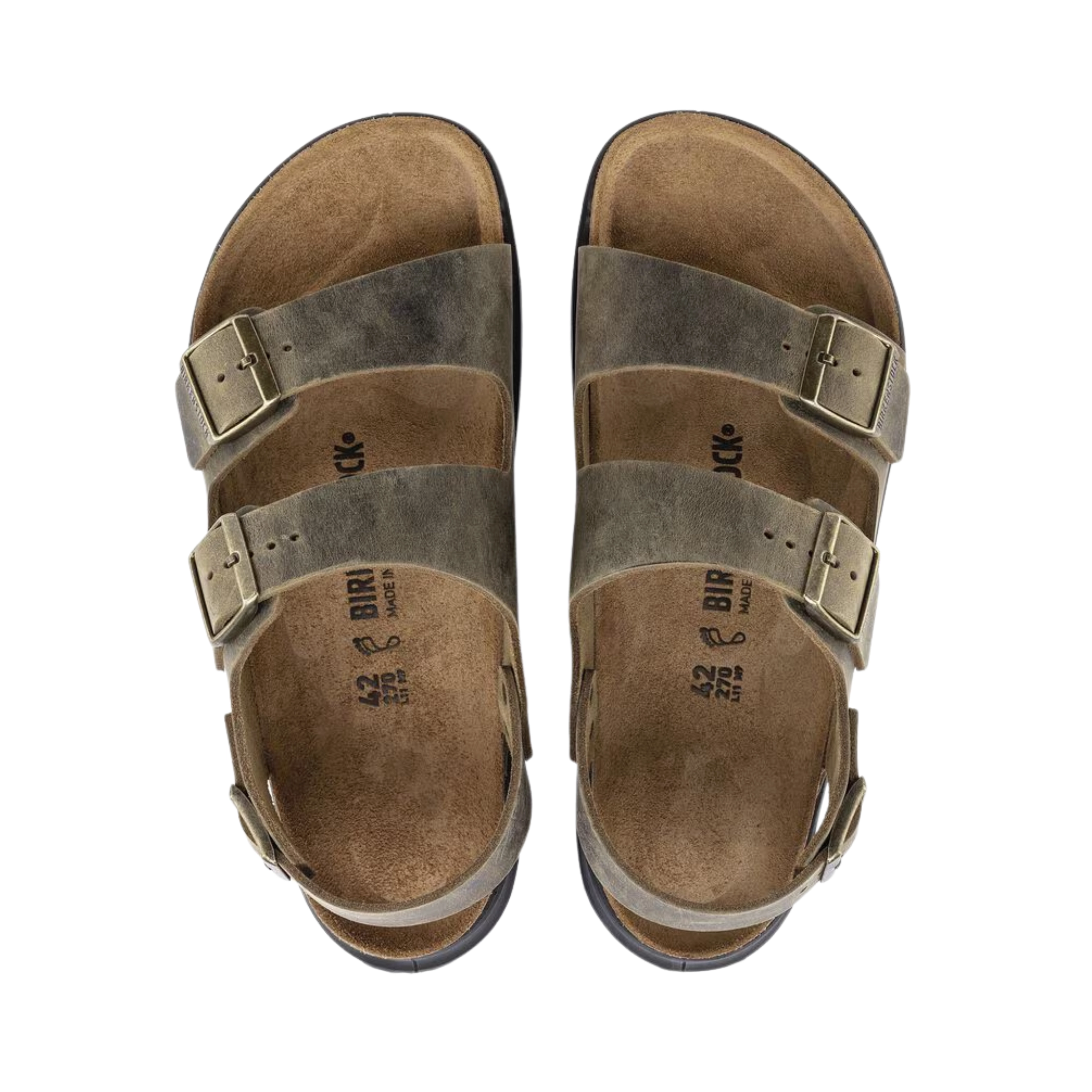Men's Milano Rugged Men (Oiled Leather) - Faded Khaki