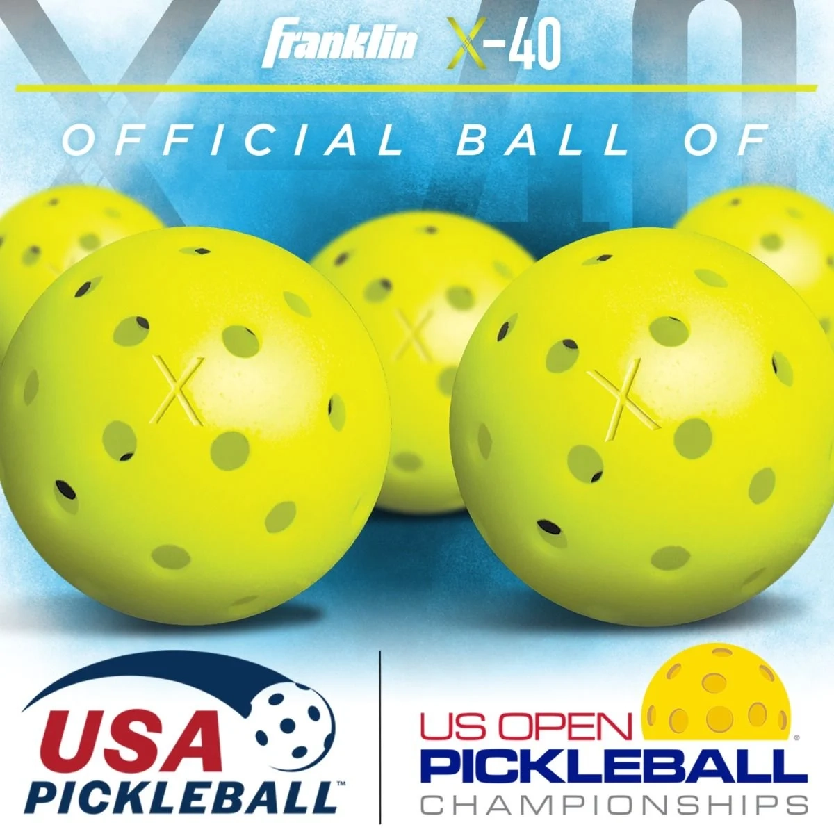 X-40 Outdoor Pickleball 12 Pack