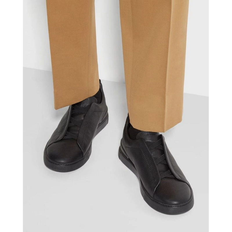 ZEGNA | Deerskin Triple Stich Sneaker (3 Colors)